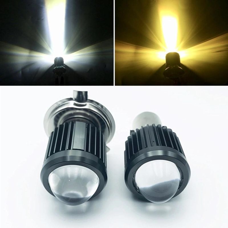 Fan Cooling Mini H4 Projector Lens Headlights Cleary Cutline LED Headlight Bulbs 80W Hi Low Beam Car Light