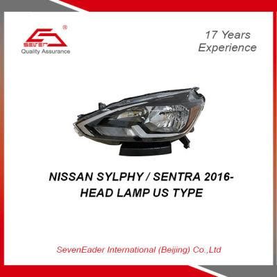 Best Selling Car Auto Head Lamp Light Us Type for Nissan Sylphy / Sentra 2016-
