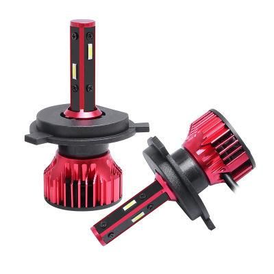 4 Side LED Csp Headlight H4 H11 9005 9006 Car LED Headlights Four-Sided Luminous Super Bright Spotlight