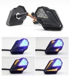 Applicable to Large Displacement Motorcycle Street Running Locomotive LED Turn Signal Indicator Light Daily Running Light Running Water Turn Light Decoration