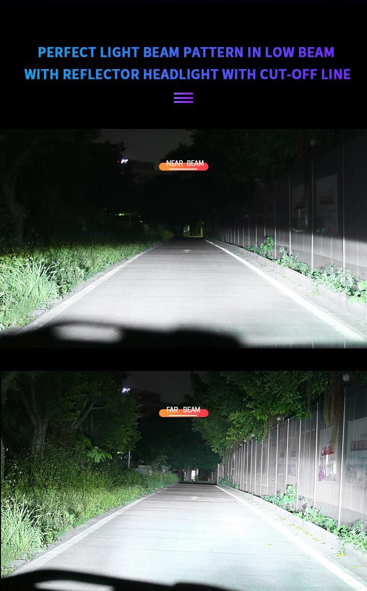 Weiyao Super Bright LED Headlight V15 H7 Canbus 6000K 4500lm Auto Lighting System Car LED Headlight