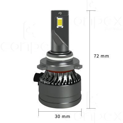 M3 Car Headlight H7 LED Headlight Bulb 46W H4 H11 9005 9006 Double Ball Fans Canbus with Bridgelux Csp Chip LED Auto Headlamp