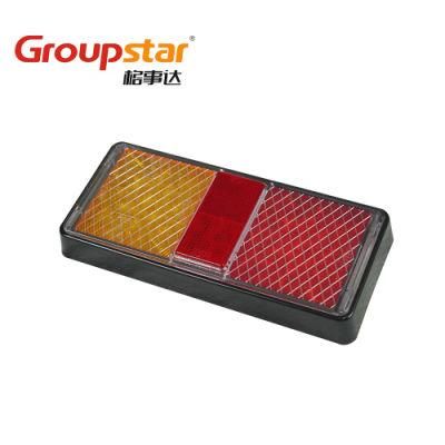 Manufacturer High Quality 10-30V Rectangle LED Trailer Truck Turn Stop Tail Reflector Combination Rear Lights for Truck Trailer Car Lights