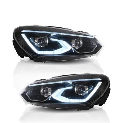 LED Headlights Car Headlight Assembly Golf VI Front Gti Head Lamp for Volkswagen VW Golf 6 Mk6 2008-2013