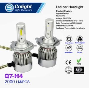 Cnlight Q7-H4 COB Cheap Powerful 4300K/6000K LED Car Headlight Replacement Bulb