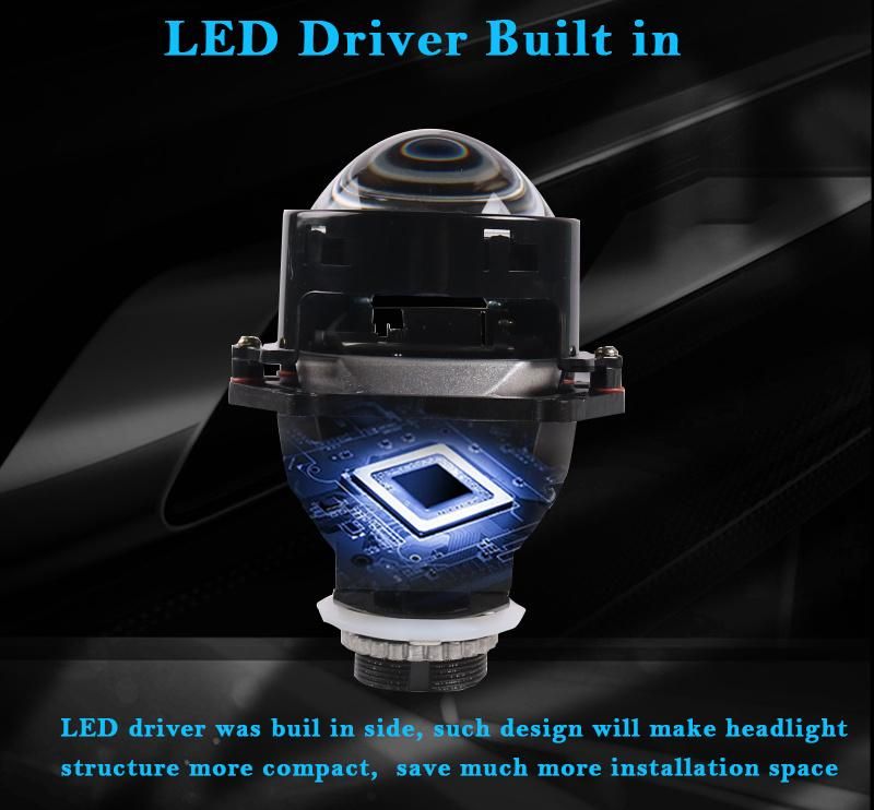 USA Canada Russia Hot Sale High Quality 3 Inch S9 Car Motorcycle Bi LED Projector Lens Headlight 5500K-6000K 49W Auto Lights DIY Conversion Retrofit Kits