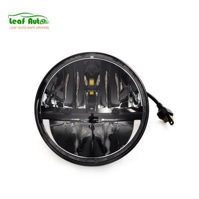 Super Bright Wrangler Jk Niva 4X4 Lada Harley Motorcycle Jeep 7 Inch Round 30W High Low LED Headlight Auto Lamps Car LED