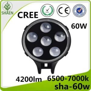 Factory Wholesale 60W CREE LED Car Headlight for Jeep Harley