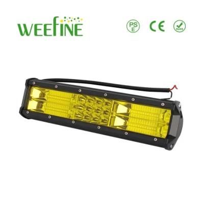 Waterproof 12 Inch Dual Color Universal Car Light Bars with Yellow Burst Flashing Daytime Running Light for Cars