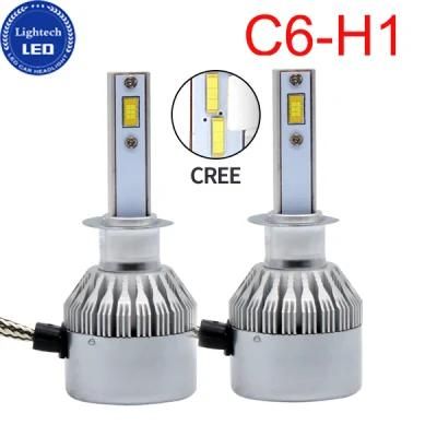Car COB 36W H1 Dual Color LED Headlight for Motorcycle