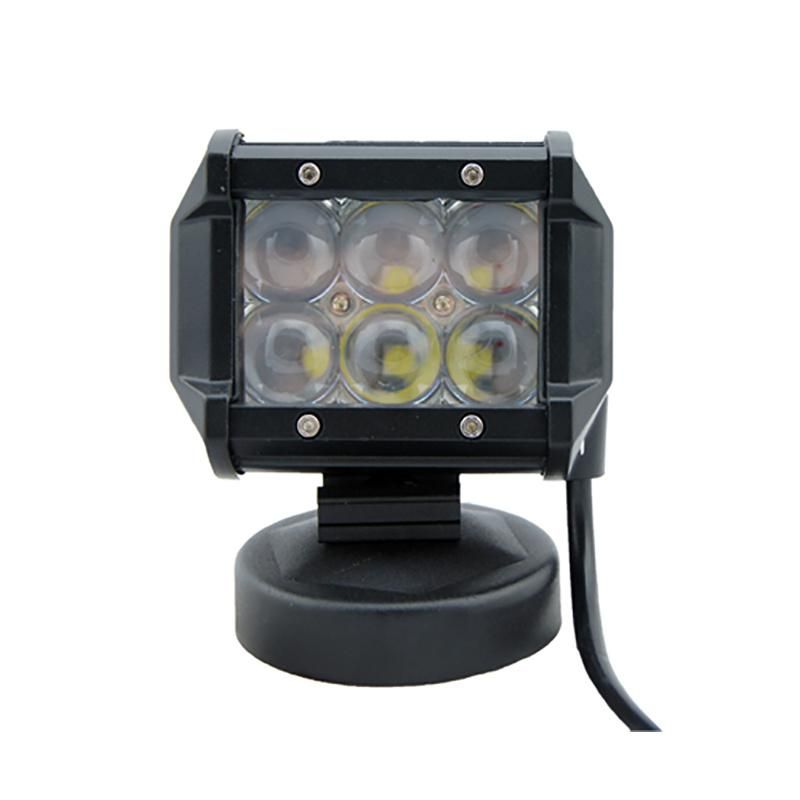 4D Lens 18W LED Driving Working Lamp Bar for Trucks