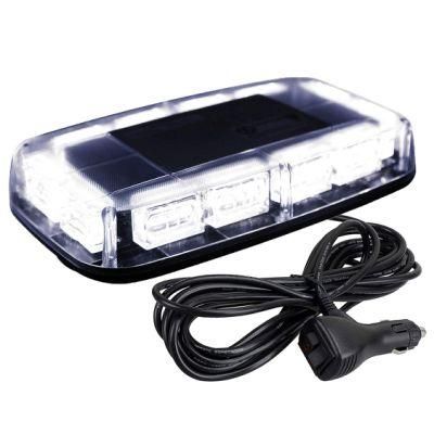 White Strobe Lights High Intensity Law Enforcement Emergency Hazard Warning LED Mini Bar Strobe Light with Magnetic Base