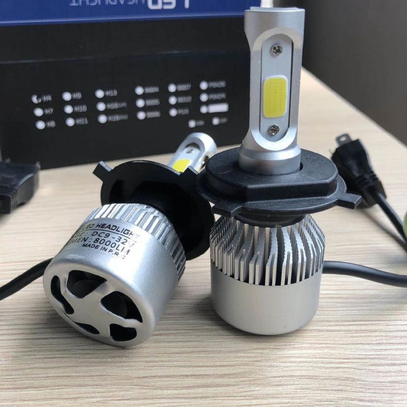 High Power Aluminum Headlamp S2 Car Light 360 Degree H4 12V LED Headlight Bulb