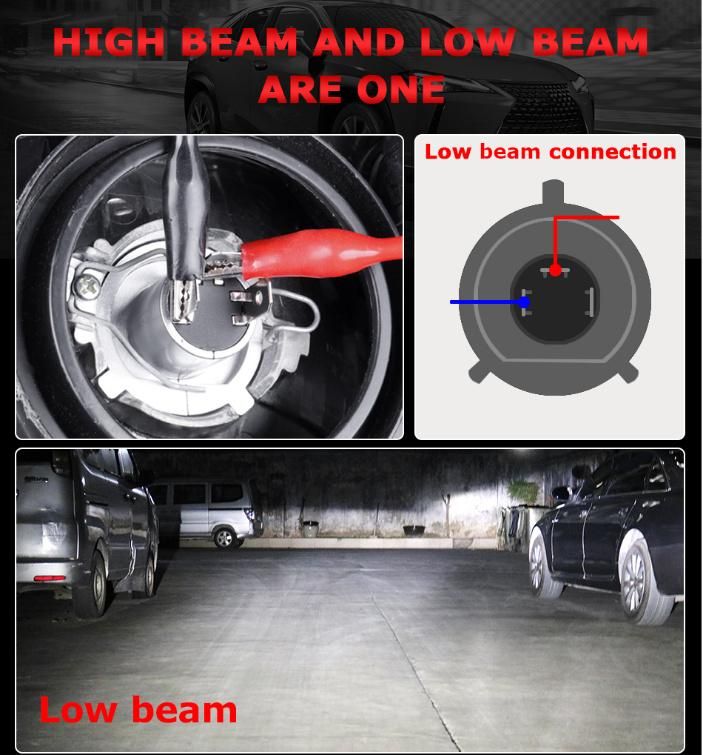 S2 Car Headlight Bulbs with 6500K 4300K 8000K LED Fog Light