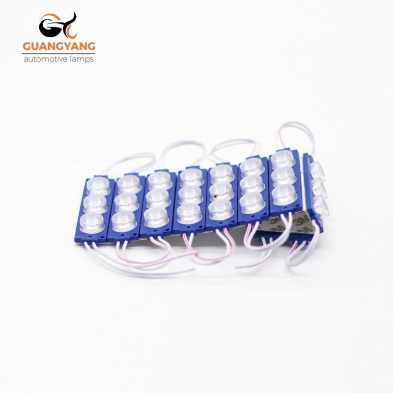 Mini Panel Module High Quality Double Row 6 Lights Blue 12V 3W LED Module Light