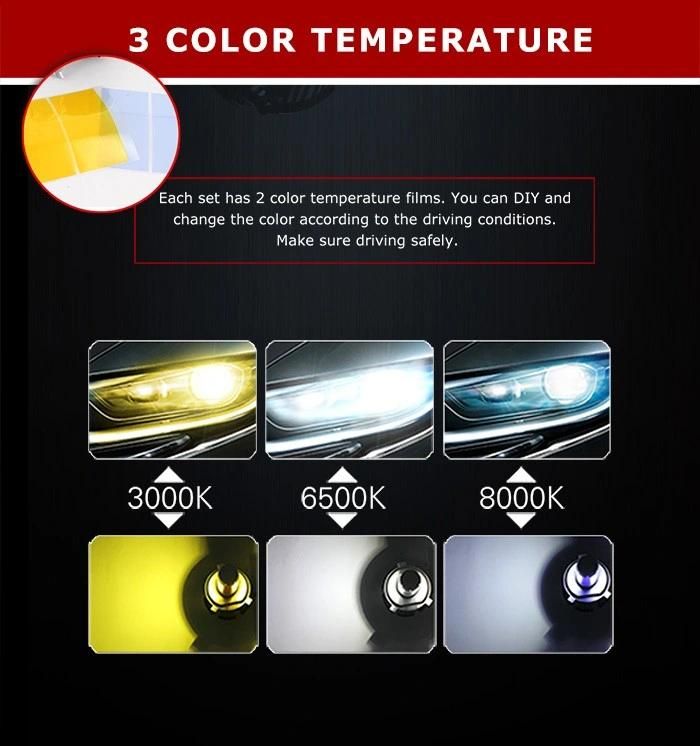 Slim Fanless 7s 6000lm Car LED Foglight Auto Lamps Auto Headlight