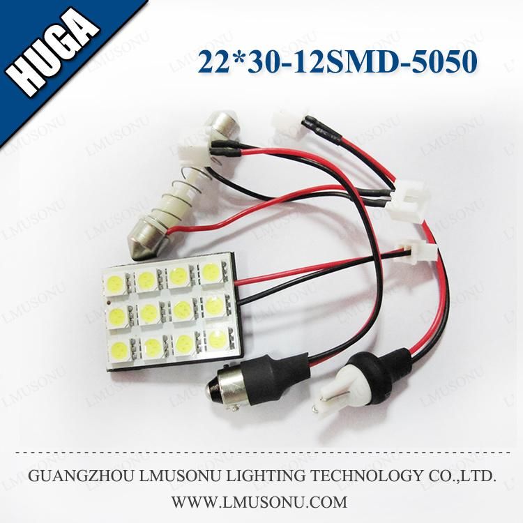 22*30mm 12SMD 5050 LED Reading Light for Car