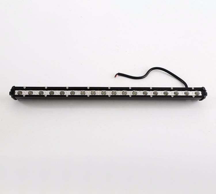 Slim 20in 54W LED Single Row Driving Spotlight LED Work Light Bar Single Row Driving Lamps for ATV SUV