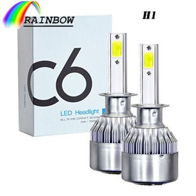 Factory Directly LED Bulbs 6000lm 6000K H4 H7 H11 H13 9004 9007 LED Headlamp Auto C6 LED Headlights