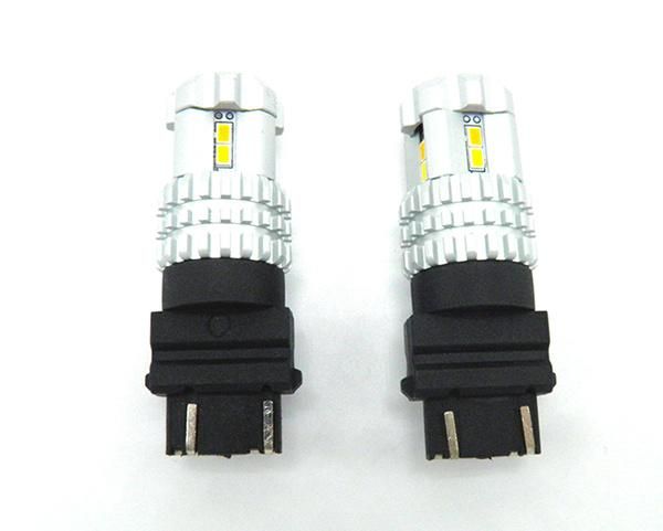 Super Bright High Power 3157 Switchback 12 SMD 3020 Dual Color Amber White LED Bulbs