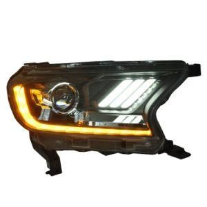 Car LED Light Mustang Style Auto Biled Headlight for Ford 2015 Ranger Endeavour Everest