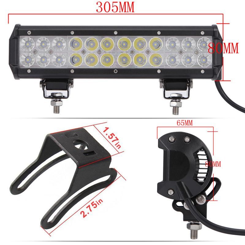 Car LED Bar Lamp Lighting 72W Auto LED Light Bar