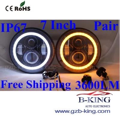 7&quot; 30W Round LED Head Light for Wrangler