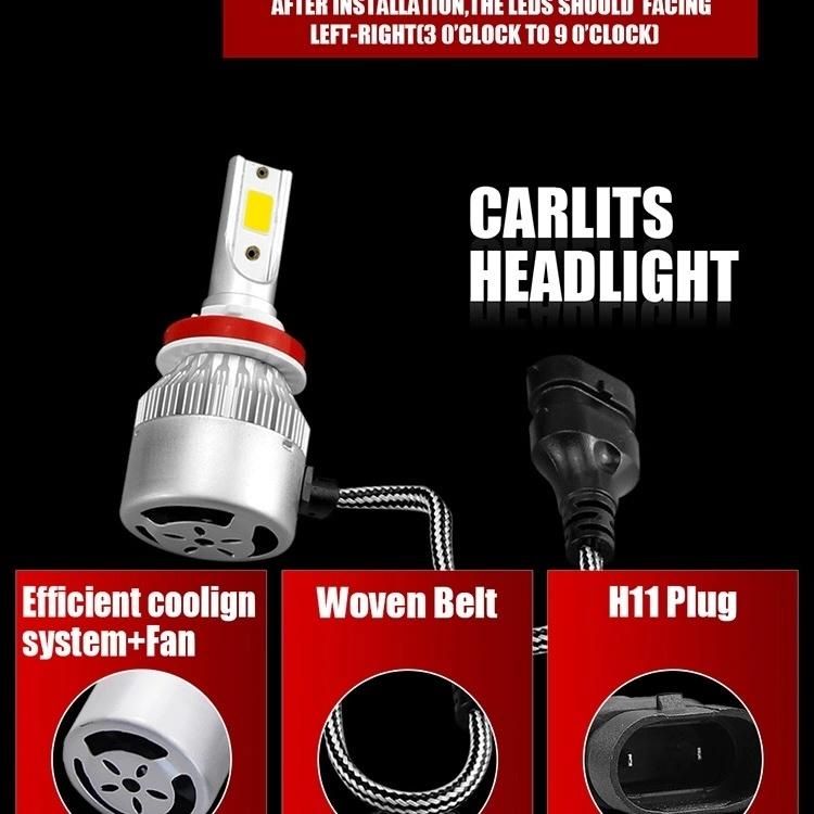 8000 Lm LED Bulbs LED Headlight H4 H16 9005 9006 H11 Truck Car Motorcycle H7 C6 LED H4 Headlight
