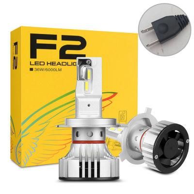 Wholesale 72W High Low Beam F2 LED Head Light Kit Osram 9006 LED Auto Headlight