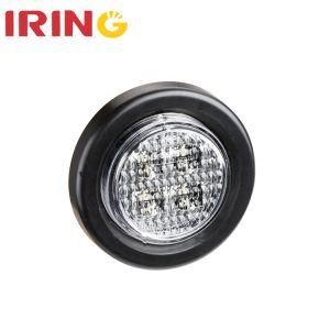 Waterproof White Round Front Position Clearance Light for Truck Trailer with DOT (LCL0020W)