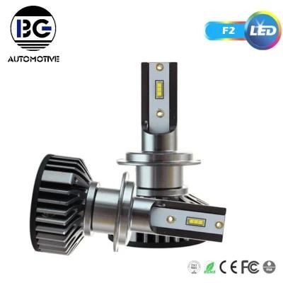 2021 Cheaper F2 8000lm Super Bright 9005 9006 12V Fan LED Headlight H11 H4 Car H7 Headlight