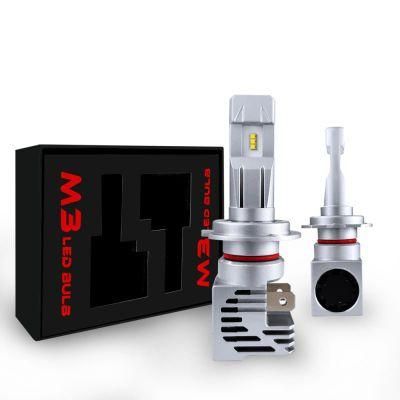 Powerful 12-24V H4 H7 Car Motorcycle LED Headlight Bulbs H1 H11 9005 Hb3 9006 Hb4 M3 Mini Size Zes Chip 55W Wireless Fog Lamp