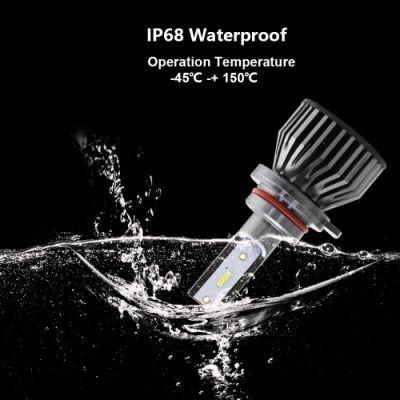 48W 4800lm F6 1860 Chips 6500K LED Headlight for Cars