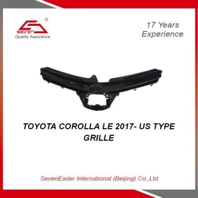 High Quality Auto Car Spare Parts Grille for Toyota Corolla Le 2017- Us Type