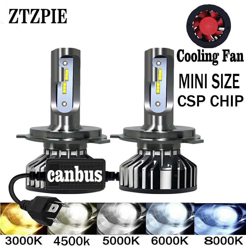Super Bright High Low Beam 16000lm Mini H3 H1 H11 880 9005 9006 H13 Car LED Headlight Bulb H4 H7 LED, Auto H4 H7 F2 LED Headlight