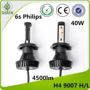 Automobile Lighting H4 H/L Car LED Headlight Wholesale 4500lm 6s