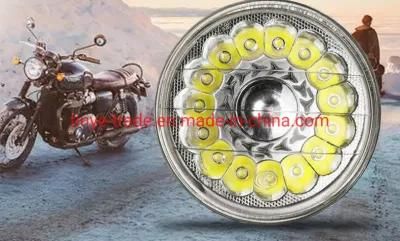 New Design 5.75inch LED Headlight for Harley Colorful Changing Round 5 3/4 Brightness Head Lamp