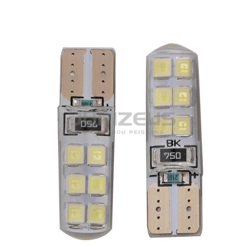 Hot Sale Auto Exterior T10 2835 12 SMD LED Lighting Bulbs LED T10 Car Accessories Lights with Silicon Gel