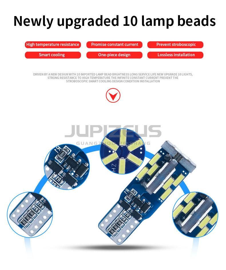 High Quality Width Lamp 194 168 Canbus Light T10 4014 30SMD for Car Light