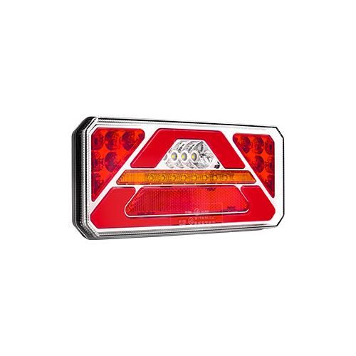 LED Rear Brake Turn Reserve Fog Tail Marker Lights 24V 6 Multi-Functions Rear Tractor Trailer Tail LED Lights for Truck Trailer