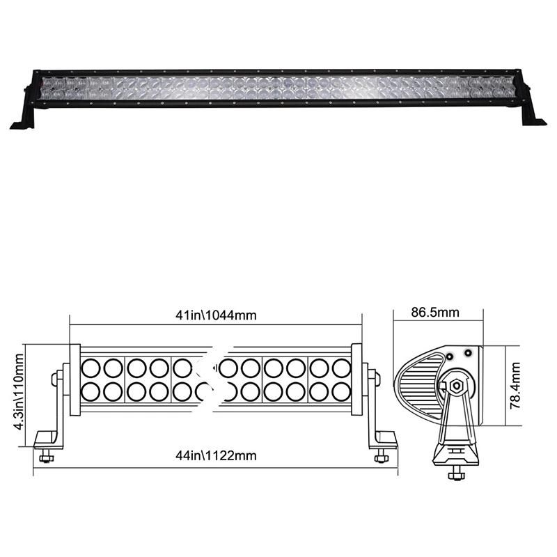RGB LED Bar Light 240W Straight CREE LED Light Bars