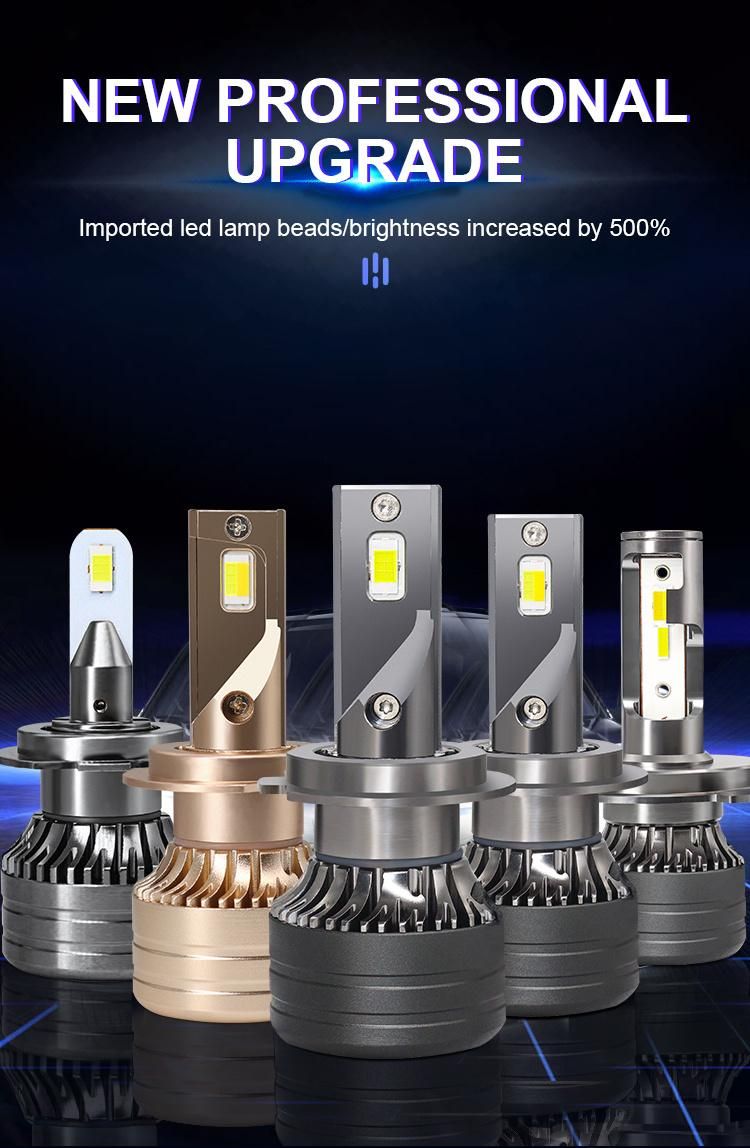 Newest Model LED Car Headlight 360 Degree Rotaction 100W 12000lm 9-32V Csp Chip 3000K/6000K H4 H11 H7 9007 LED Light Bulb Auto Headlight