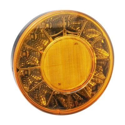 Manufacturer High Quality 4.5 Inch Round 10-30V LED Truck Trailer Indicator Stop Tail Reverse Signal Lamp Bus Tail Light