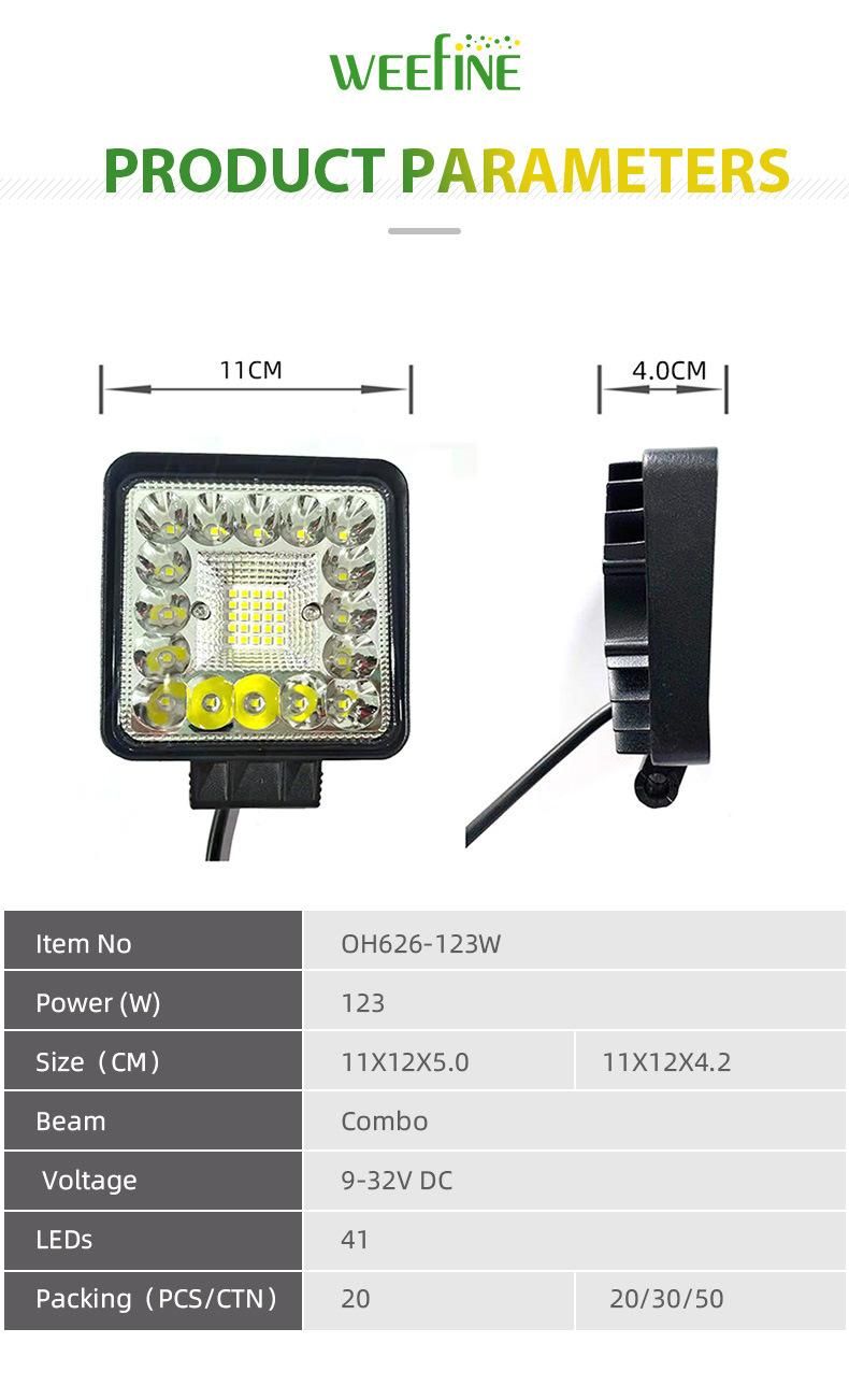 CREE 123W Offroad LED Working Light for Bike Bicycle Motorcycle