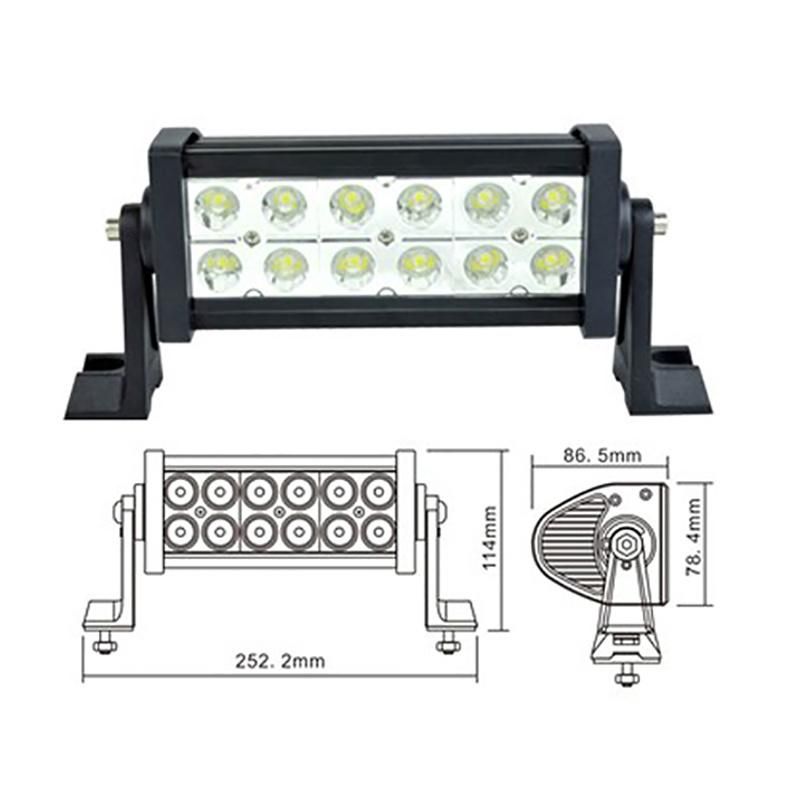 Double Row Lightbar 36W LED Double Row Work Light Bar