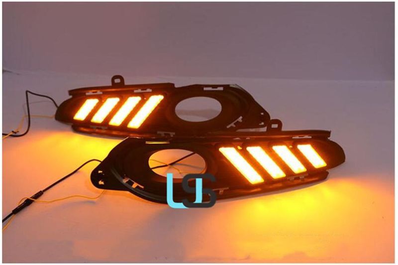 for Honda Hrv Hr-V Vezel 14 15 16 17 18 LED DRL Brake Reverse Turn Signal Front Bumper Fog Lamp Car 12V Auto Daytime Running Light