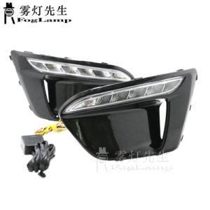 Car LED DRL Headlights Daytime Running Lights Fog Lights for KIA Rio X-Line 2018 2019