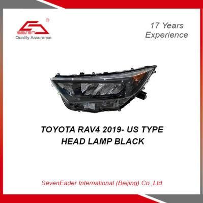 Wholesale Car Auto Head Lamp Light Black for Toyota RAV4 2019- Us Type