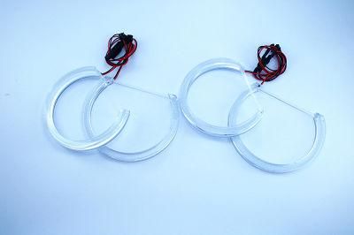 White Crystal Angel Eyes for BMW E46 Non Projector LED Halo Ring