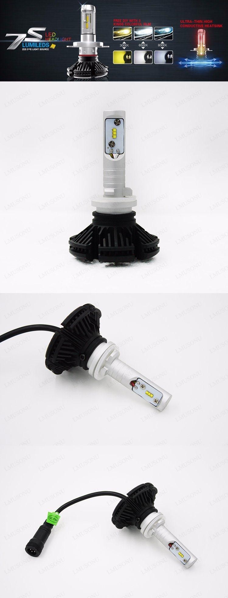 Lmusonu Car 7s 880 LED Headlight 25W 6000lm Waterproof IP67 Fanless Design